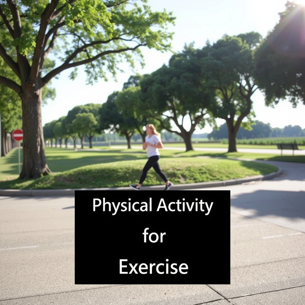 Personne faisant du jogging dans un parc, symbolisant l'activité physique et la vitalité.